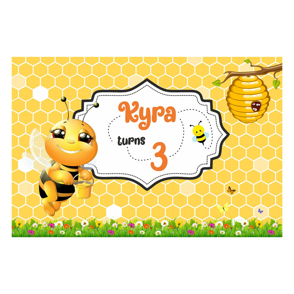 Honey Bee Theme Backdrop