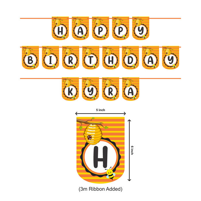 Honey Bee Theme Customized Bunting
