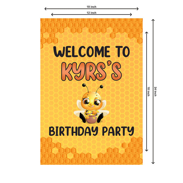 Honey Bee Theme Welcome Board