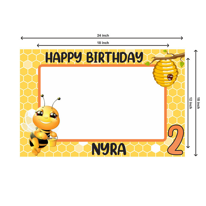 Honey Bee Theme Personalized Photobooth