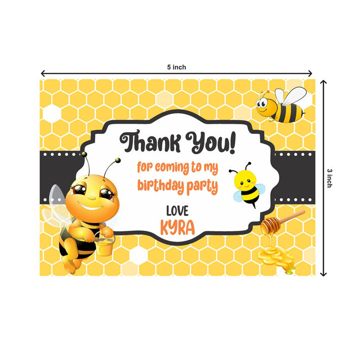Honey Bee Theme Thank You Cards