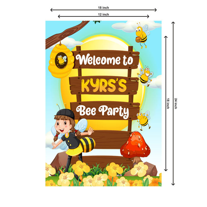 Honey Bee Theme Personalized Welcome Board