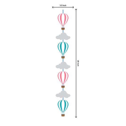 Hot Air Balloon Theme Round Danglers