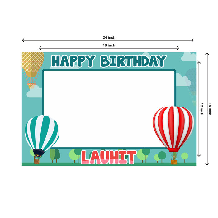 Hot Air Balloon Theme Personalized Photobooth