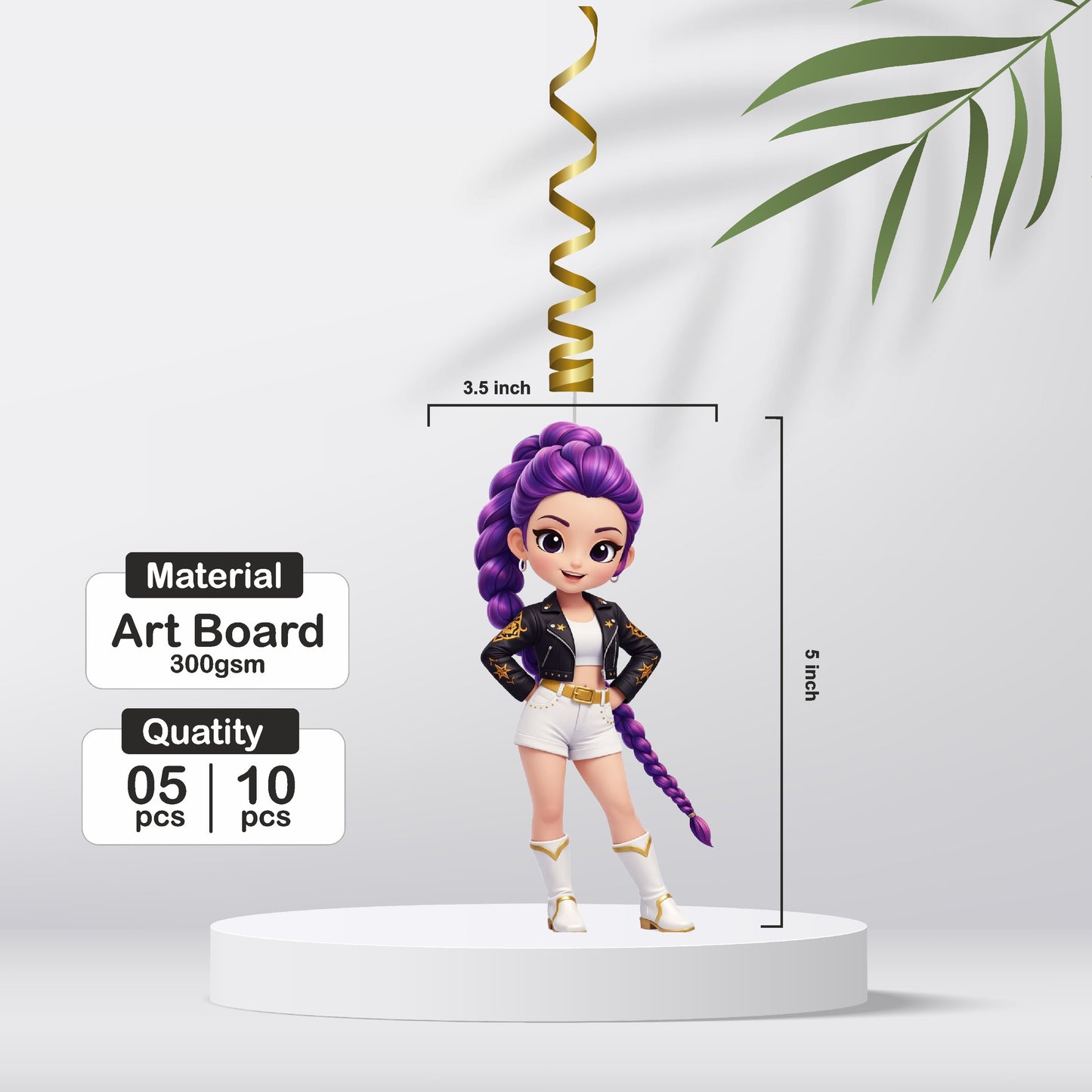 Kpop Demon Hunters Birthday Theme Character Swirls