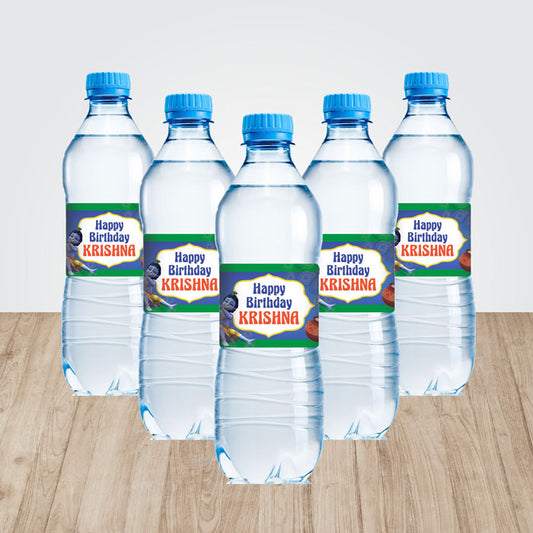 Little Krishna Theme Water Bottle Sticker