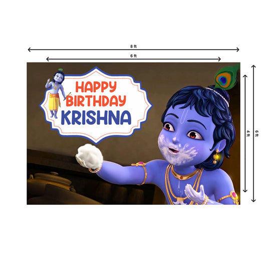 Little Krishna Theme Classic Backdrop