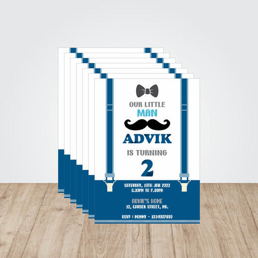 Little Man Theme Invite