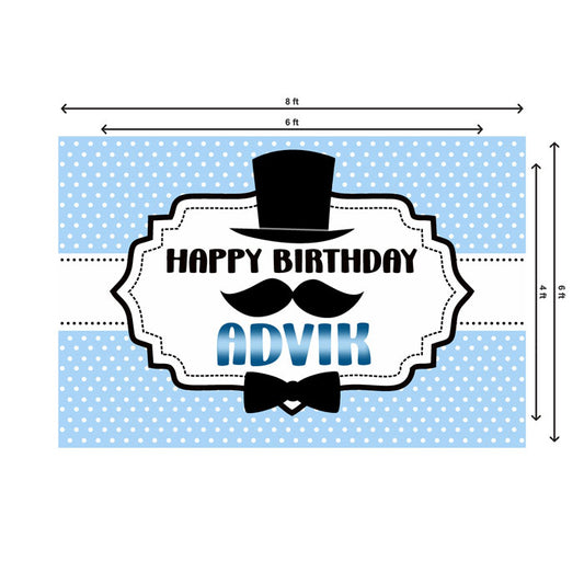 Little Man Theme Customized Backdrop
