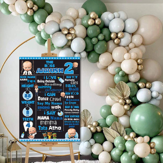 Boss Baby Theme Chalkboard