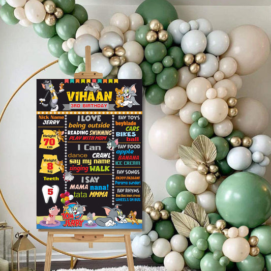 Tom & Jerry Theme Chalkboard