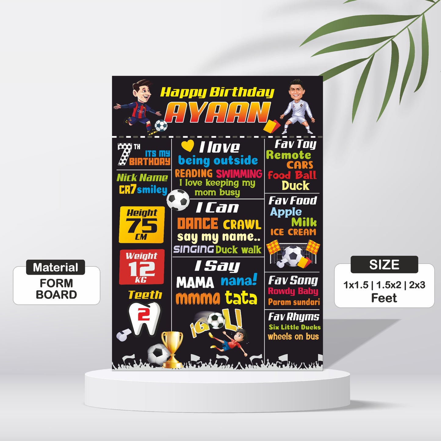 Football Theme Chalkboard