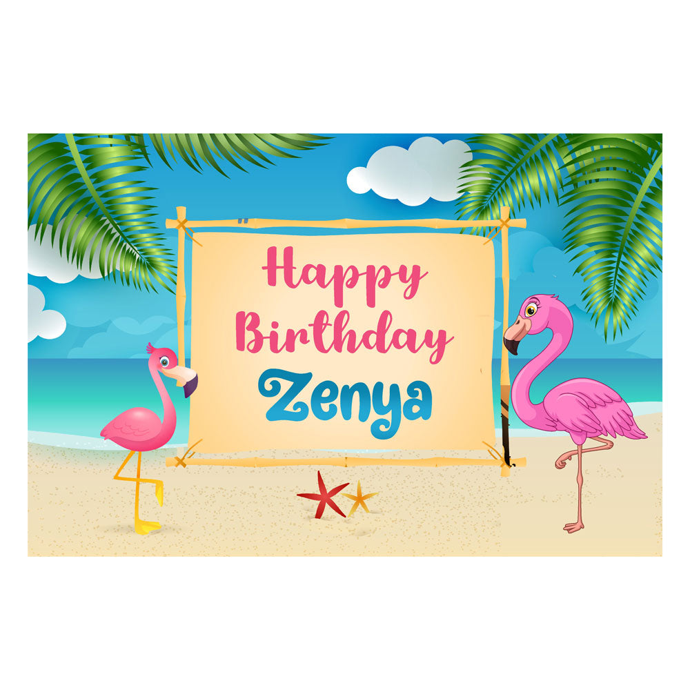 Flamingo Theme Backdrop
