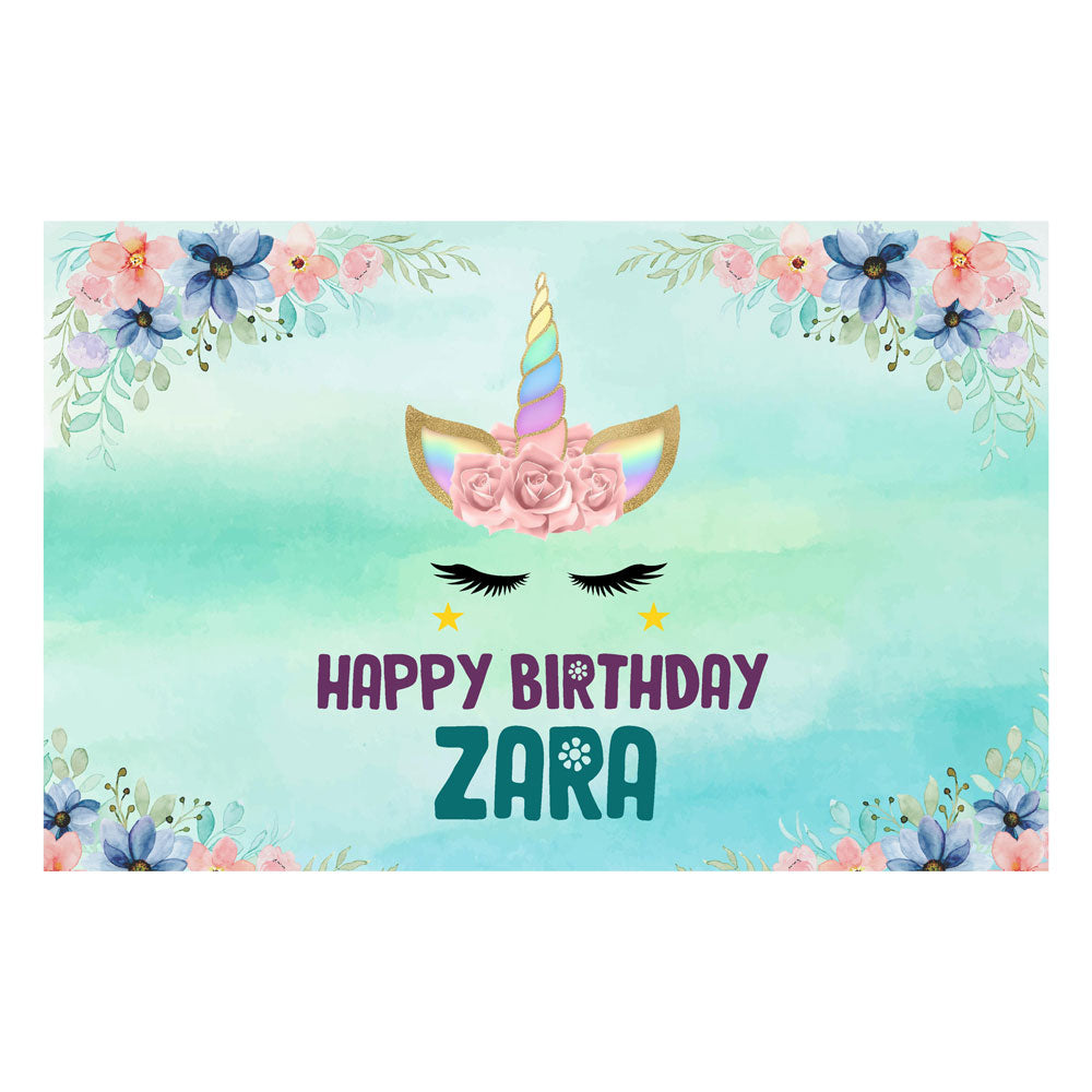 Unicorn Theme Customized Backdrop