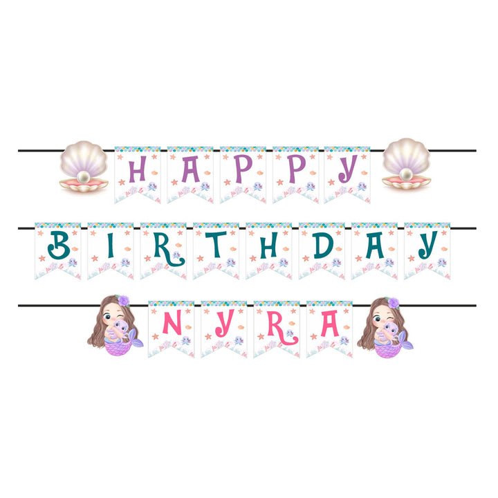 Mermaid Pastel Theme Bunting