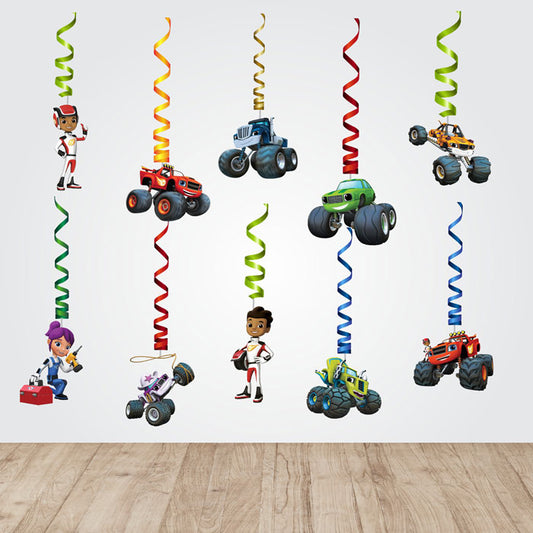Blaze & Monster Truck Theme Swirls