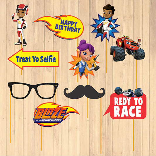 Blaze & Monster Truck Theme Props