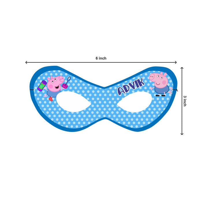 Peppa Pig Boy Theme Personalized Eye Mask