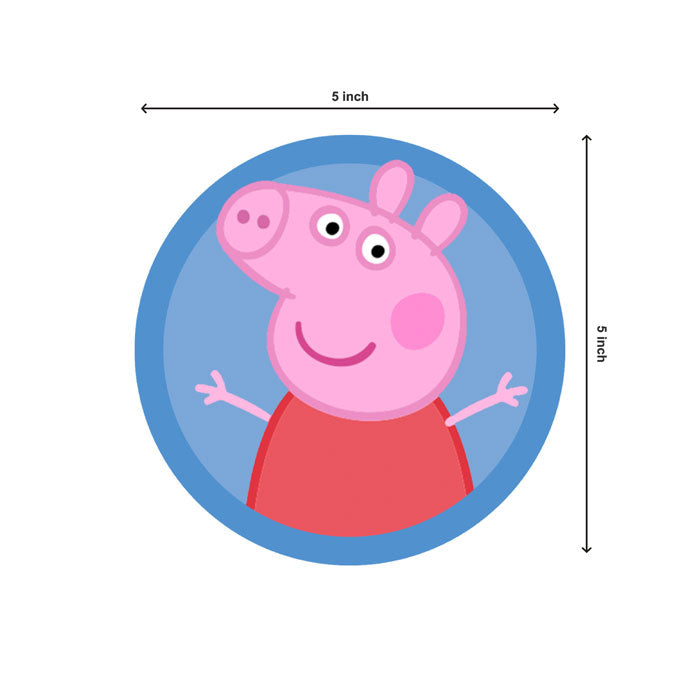 Peppa Pig Boy Theme Round Swirls
