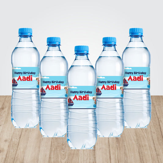 Sailor Theme Water Bottle Sticker