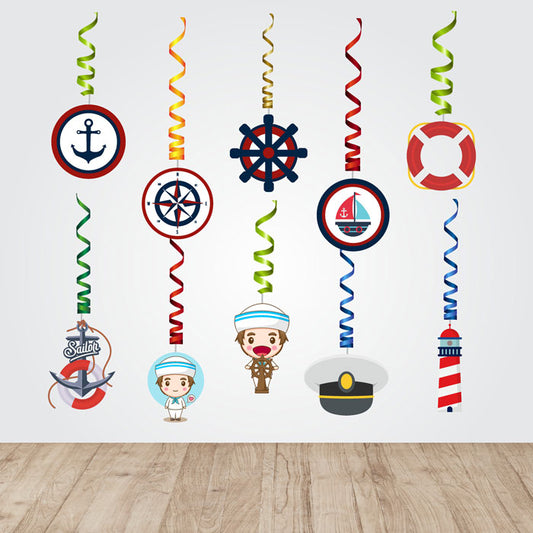 Sailor Theme Classic Swirls