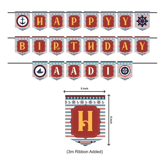 Sailor Theme Customized Bunting