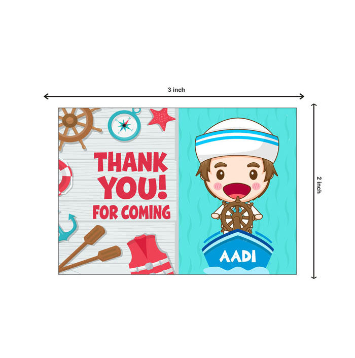 Sailor Theme Thank You Cards