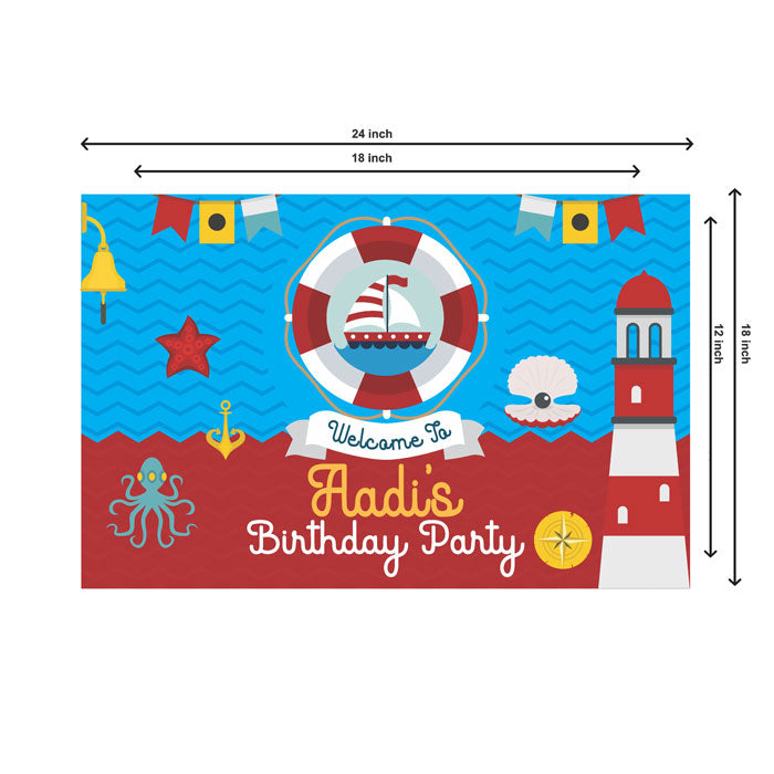 Sailor Theme Personalized Welcome Board