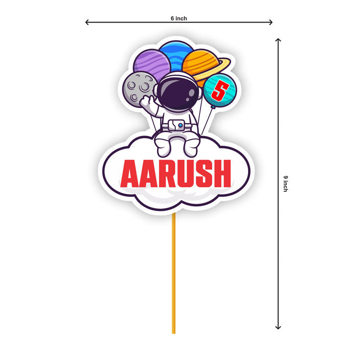 Space Theme Customized Caketopper