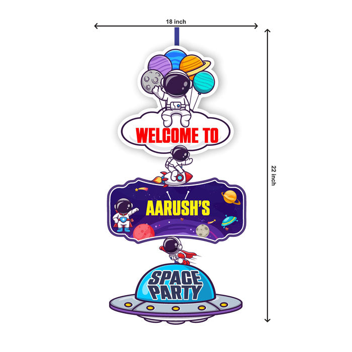 Space Theme Door Poster