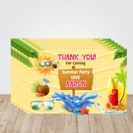 Summer Theme Thank You Cards