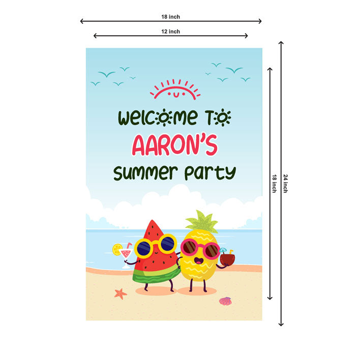 Summer Theme Welcome Board