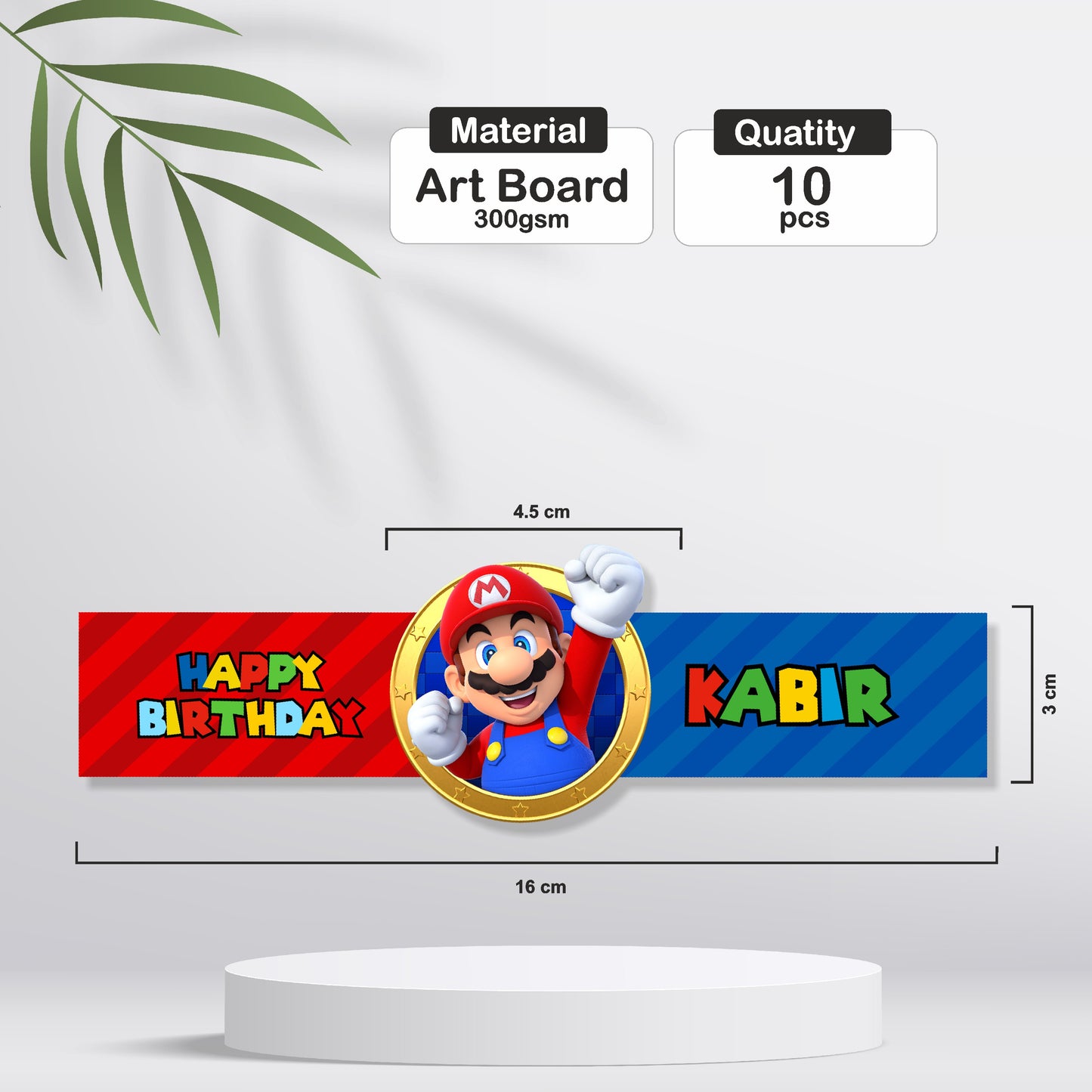 Super Mario Birthday Theme Hand Band