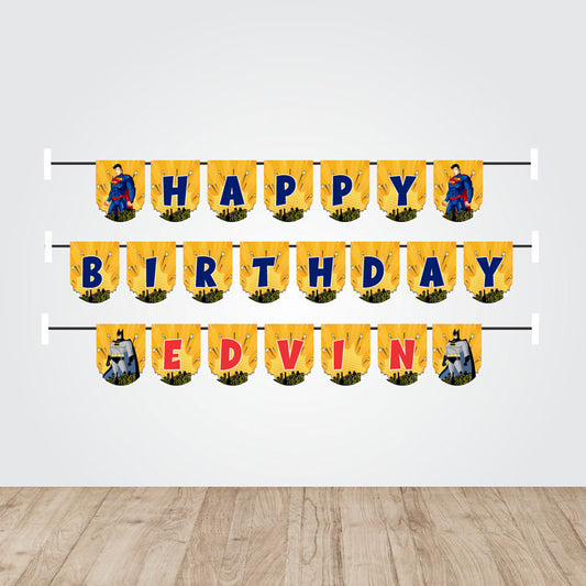 Super Heros Boy Theme Bunting