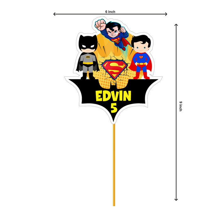 Super Heros Boy Theme Customized Caketopper