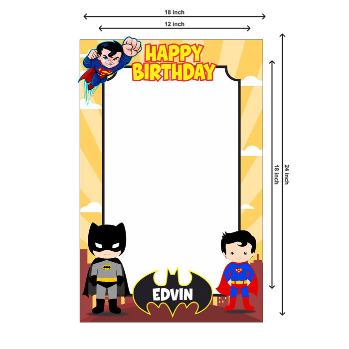 Super Heros Boy Theme Personalized Photobooth