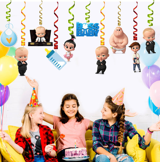 Boss Baby Theme Character Swirls