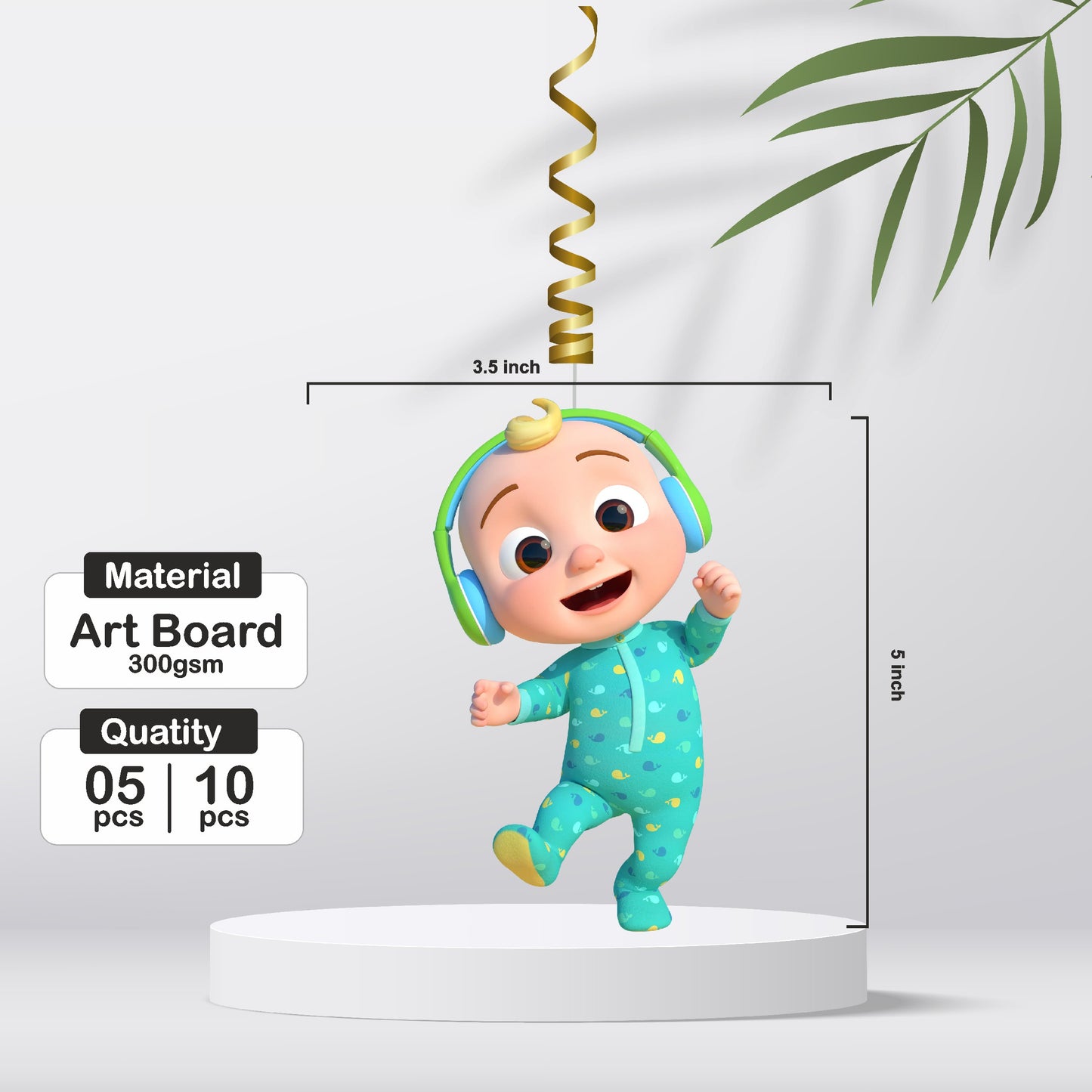 Cocomelon Theme Character Swirls