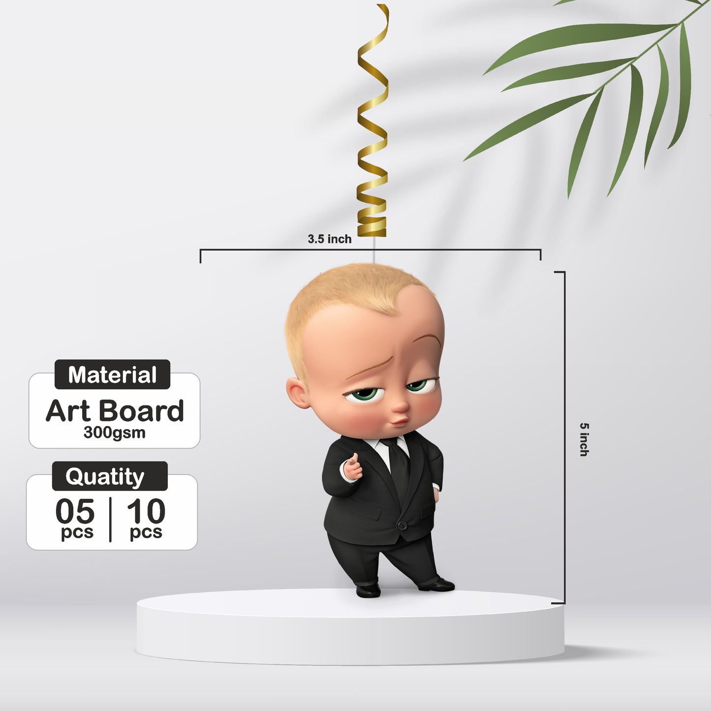 Boss Baby Theme Character Swirls