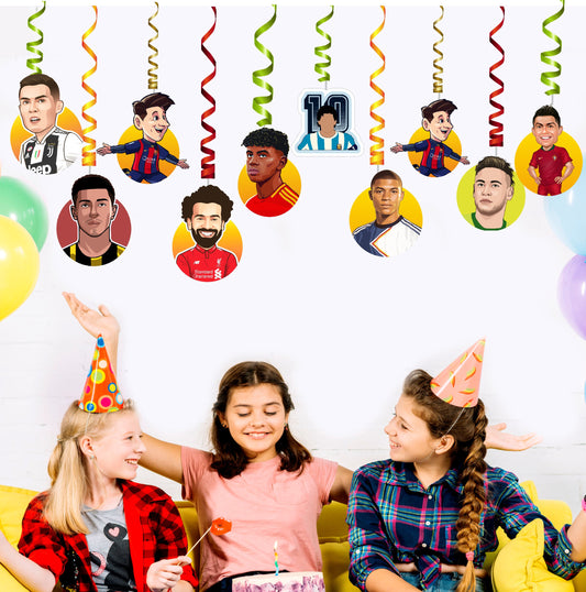 Football Theme Character Swirls