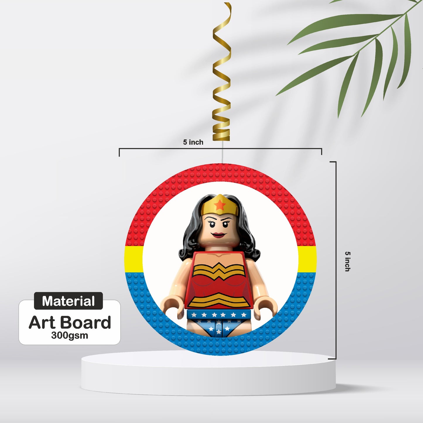 Lego Theme Round Swirls