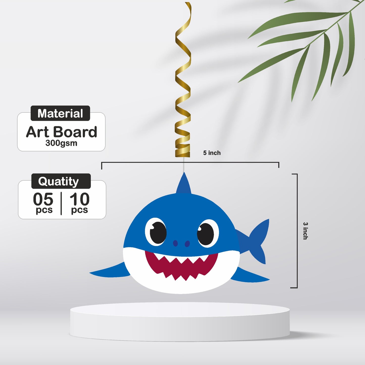 Baby Shark Theme Classic Swirls