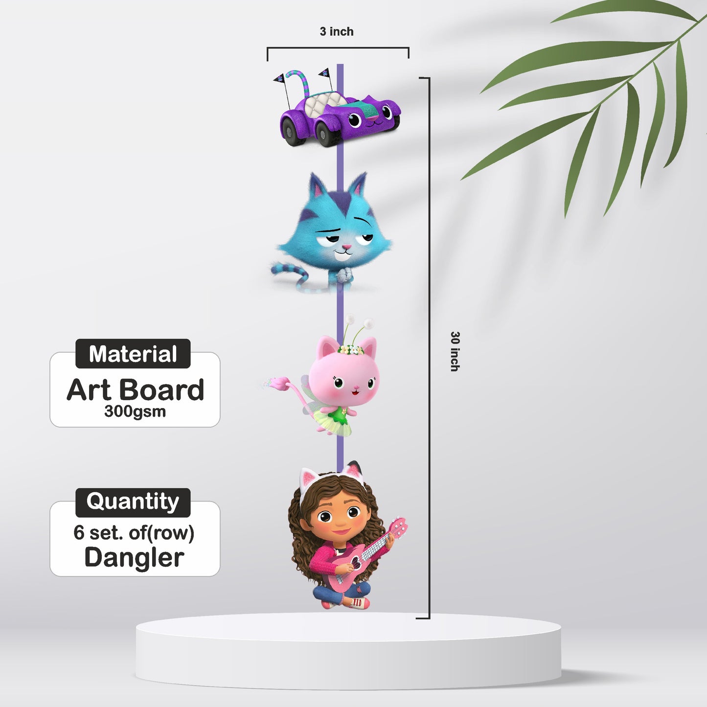 Gabby’s Dollhouse Theme Danglers