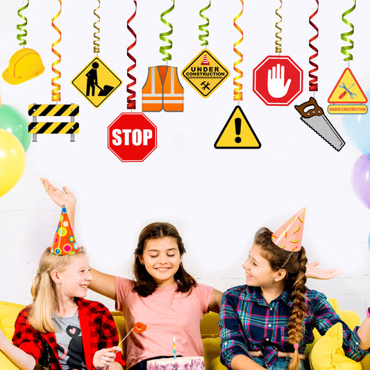 Construction Theme Classic Swirls