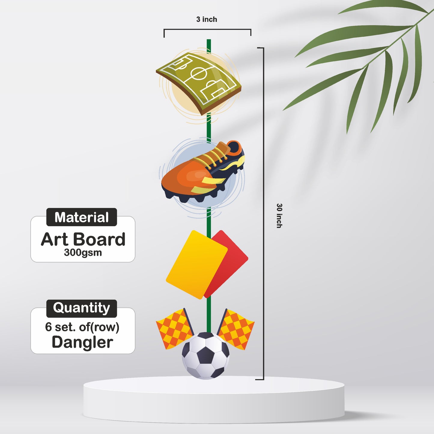 Football Theme Classic Danglers