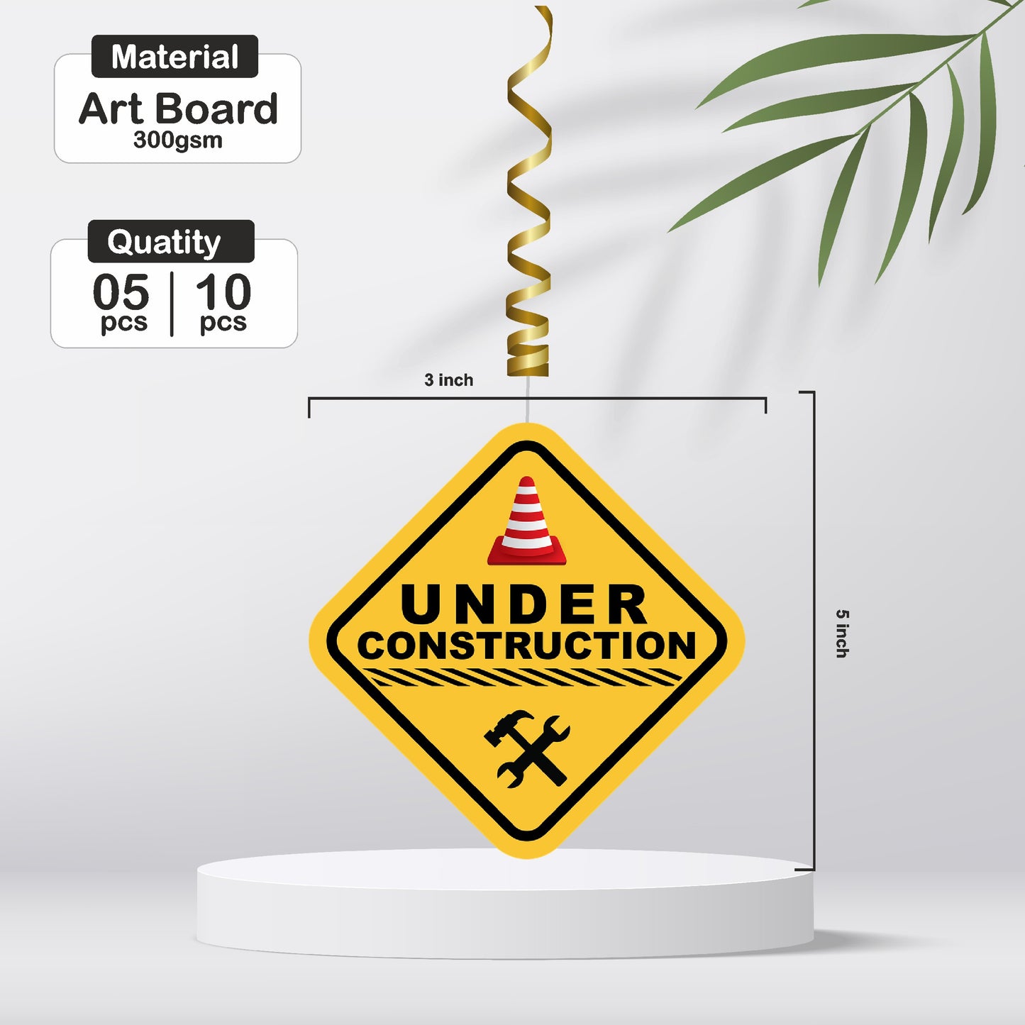 Construction Theme Classic Swirls