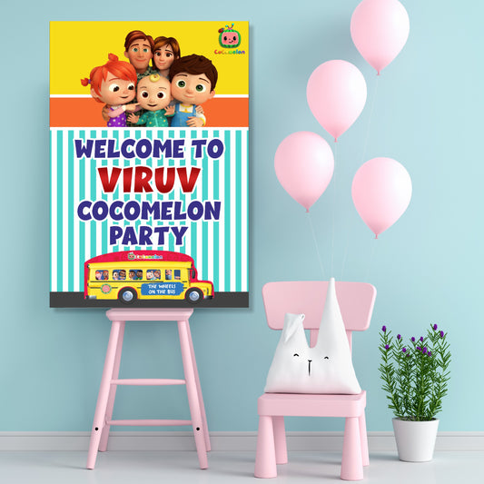 Cocomelon Theme Welcome Board