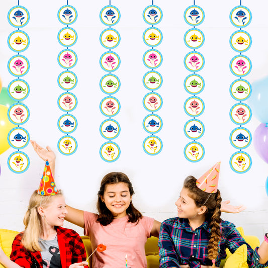 Baby Shark Theme Round Danglers