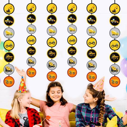 Construction Theme Round Danglers