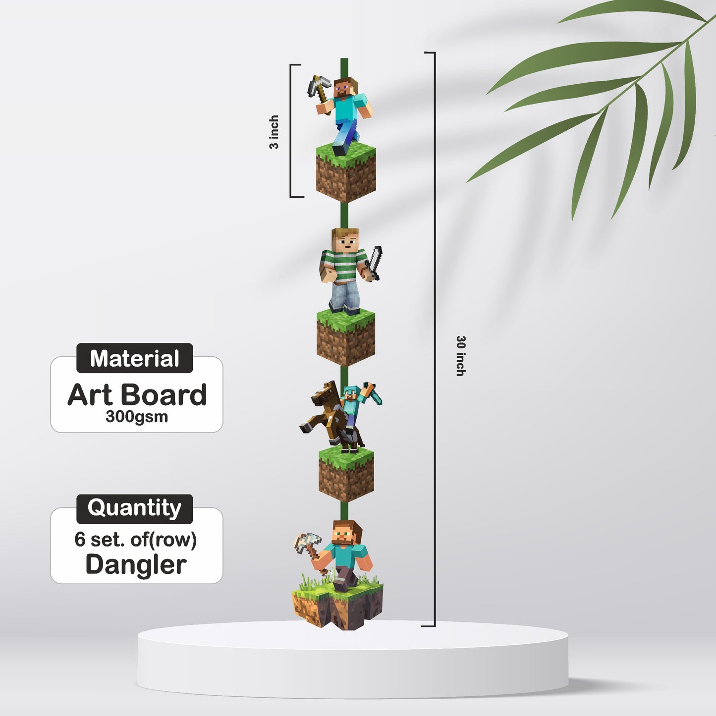 Minecraft Theme Character Danglers